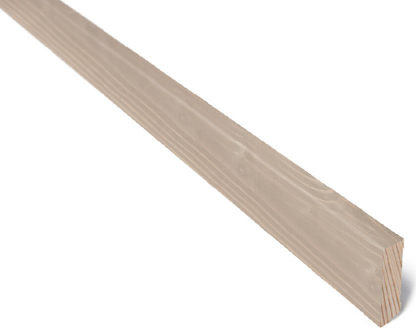 Fotlist grunnet furu 15x56 mm setergrå