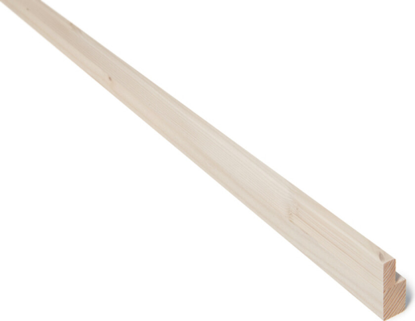 Utforing furu 18x045x4400 laminert 20 mm fjær lysne