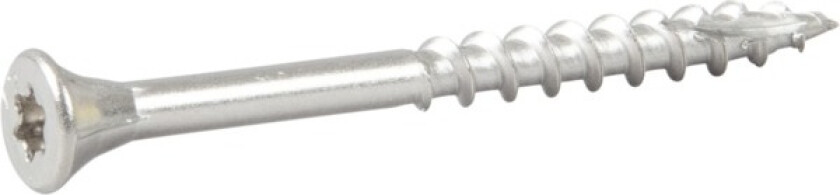 Fasadeskrue trompethode torx rustfritt stål ø: 4.4mm l: 52mm aluminium ant: 250stk