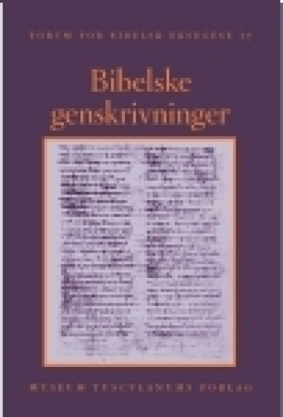 Bibelske genskrivninger | Jesper Høgenhaven & Mogens Müller | Språk: Dansk