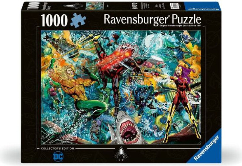 DC Collection Puslespill - 1000 Brikker - Aquaman