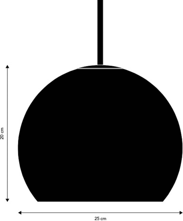 FRANDSEN hengelampe Ball Glass, sandgrå, Ø 25 cm