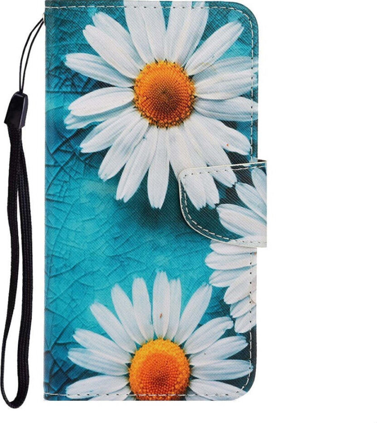Samsung Galaxy A07 Kunstskinn Flip Deksel m. Lommebok & Stropp - Blomst