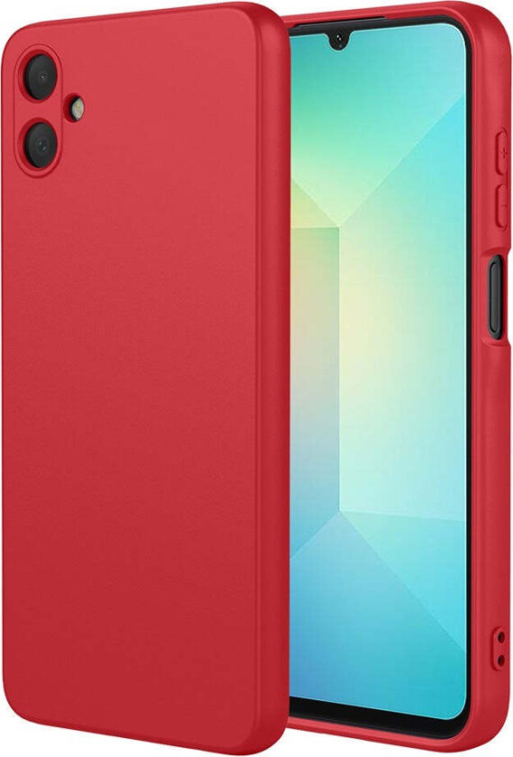 Samsung Galaxy A07 Fôret Fleksibelt Plast Deksel - Rød