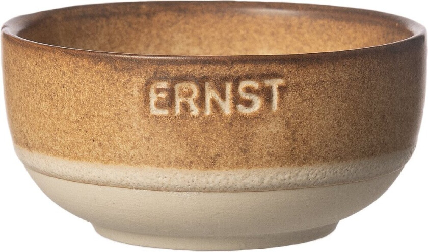 Ernst skål Brun-natur bunn, Ø8 cm