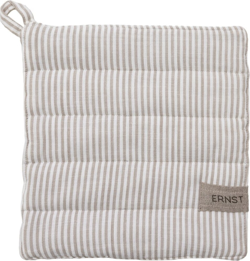 Bilde av Ernst gryteklut stripete 23x25 cm Beige-hvit stripe