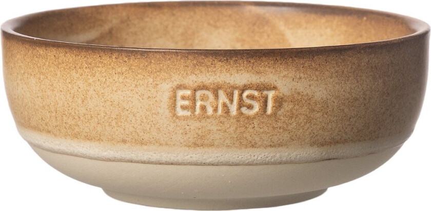 Ernst skål Brun-natur bunn, Ø11 cm