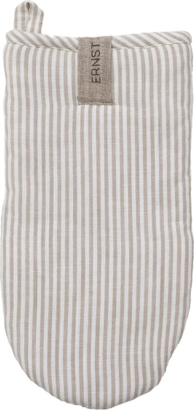 Ernst grytevott stripete Beige-hvit stripe