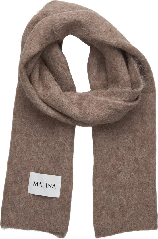 Colleen Alpaca Blend Scarf - Brown - ONE SIZE