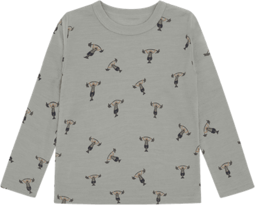 Abba Strong Man Genser Ull Bambus Forest Fog