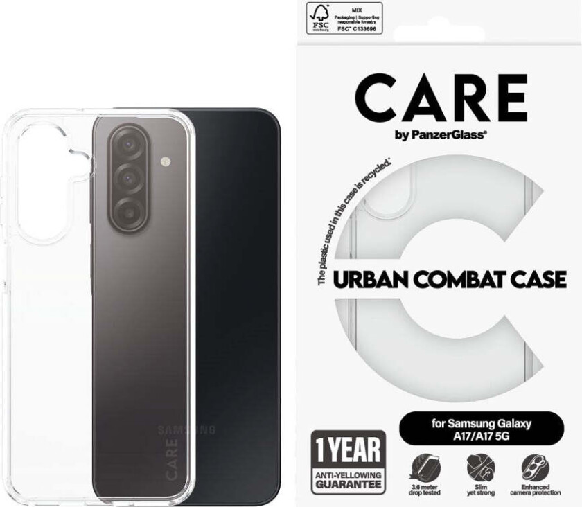 Samsung Galaxy A17 (5G) FLAGSHIP Urban Combat Deksel - Transparent