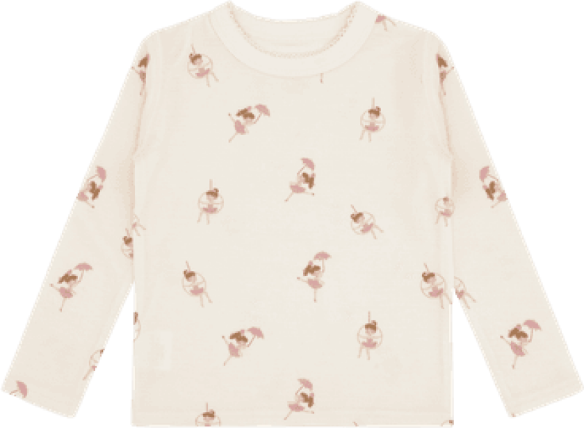 Abba Line dancer Genser Ull Bambus Off White