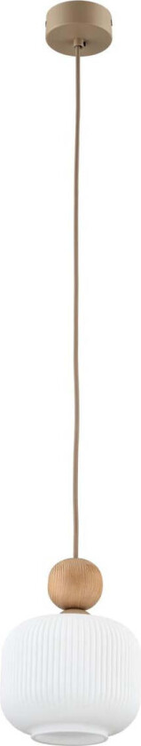 Ballo takpendel 1-lys - Hvit / Trefarget