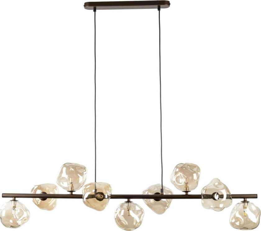 Lava takpendel 9-lys 116 cm - Brun