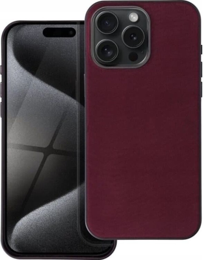 OEM WOVEN MAG COVER-deksel kompatibel med MagSafe for IPHONE 13 Pro burgunder