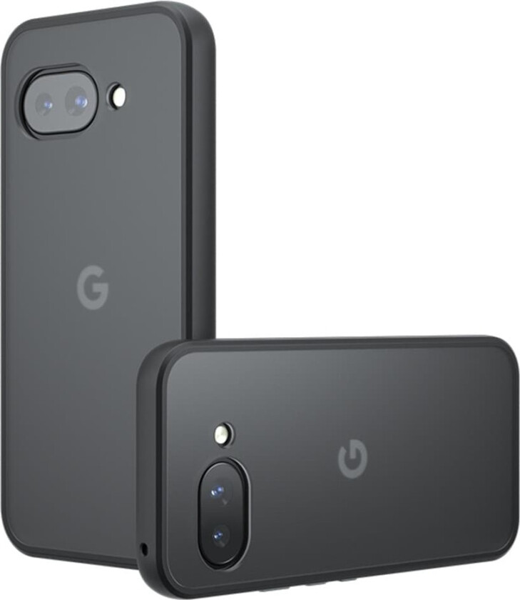 For Google Pixel 9a Deksel Skin-Touch TPU+PC Matt Mobildeksel Transparent Svart