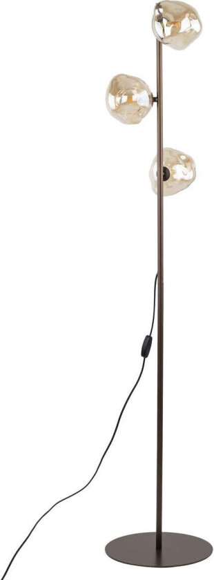 Lava gulvlampe 3-lys - Brun