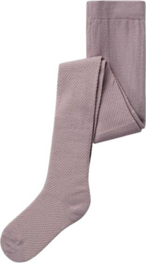 Name It - Strømpebukse Ull Jr Wakma Structure Purple Dove