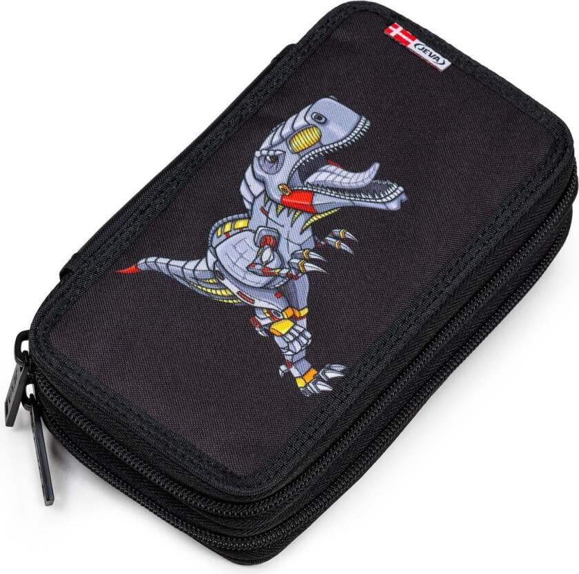 JEVA - Pencil Case TwoZip - Dinosaur Robot (8865-61)