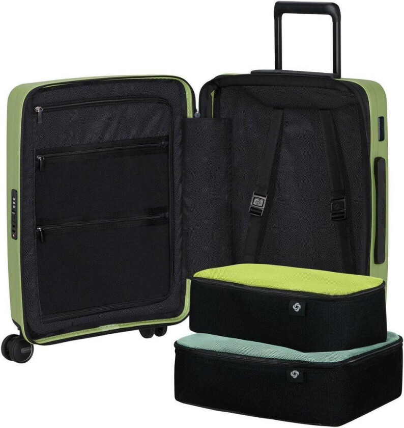 RESTACKD utvidbar kabinkoffert 55 cm Wasabi