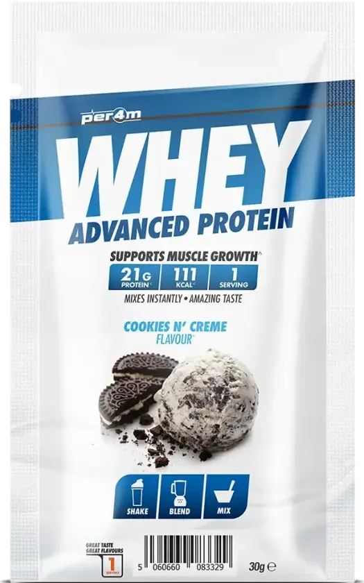 Whey Advanced Protein - 30g Porsjonspose - Cookies & Cream