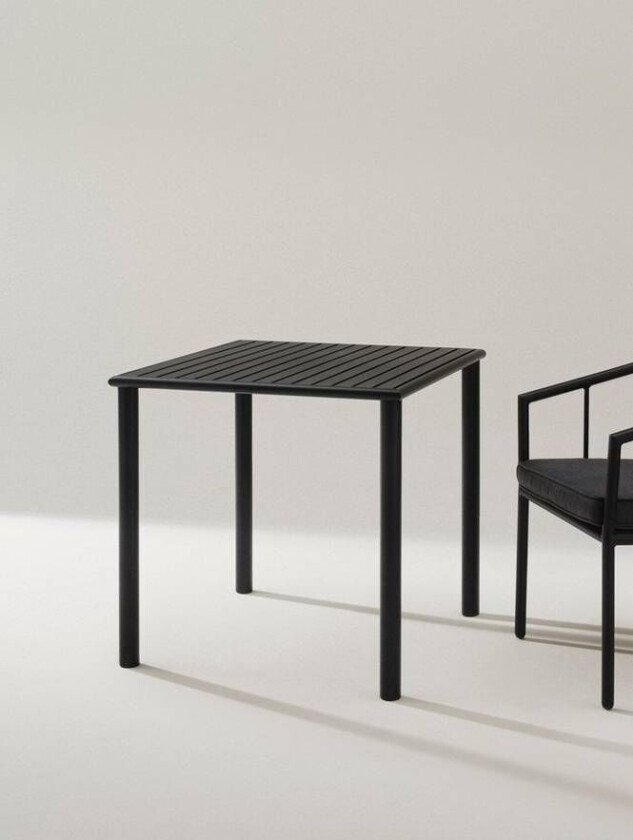 spisebord 75x75 cm Matt svart grantham matt svart