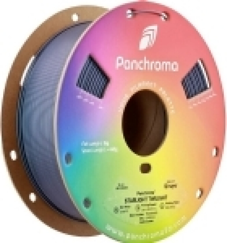 Polymaker CA02022 Panchroma™ Starlight Filament PLA-plast Flerfarvet, Farveskift 1.75 mm 1000 g Starlight Twilight, Blå 1 stk