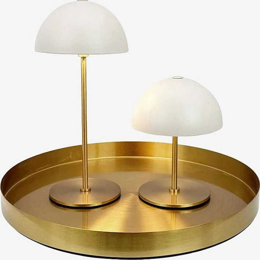 Bordlampe Along Mini 2 stk. og brett, Beige