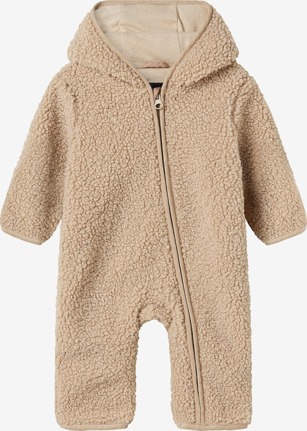 Babyoverall nbnMilo Teddy Suit - Grå
