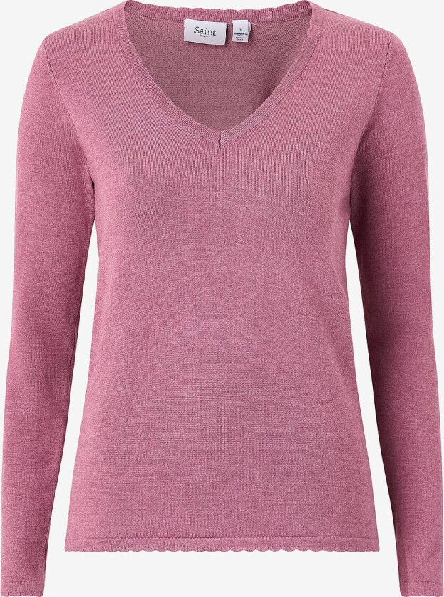 Pullover MilaSZ LS V-neck - Rosa