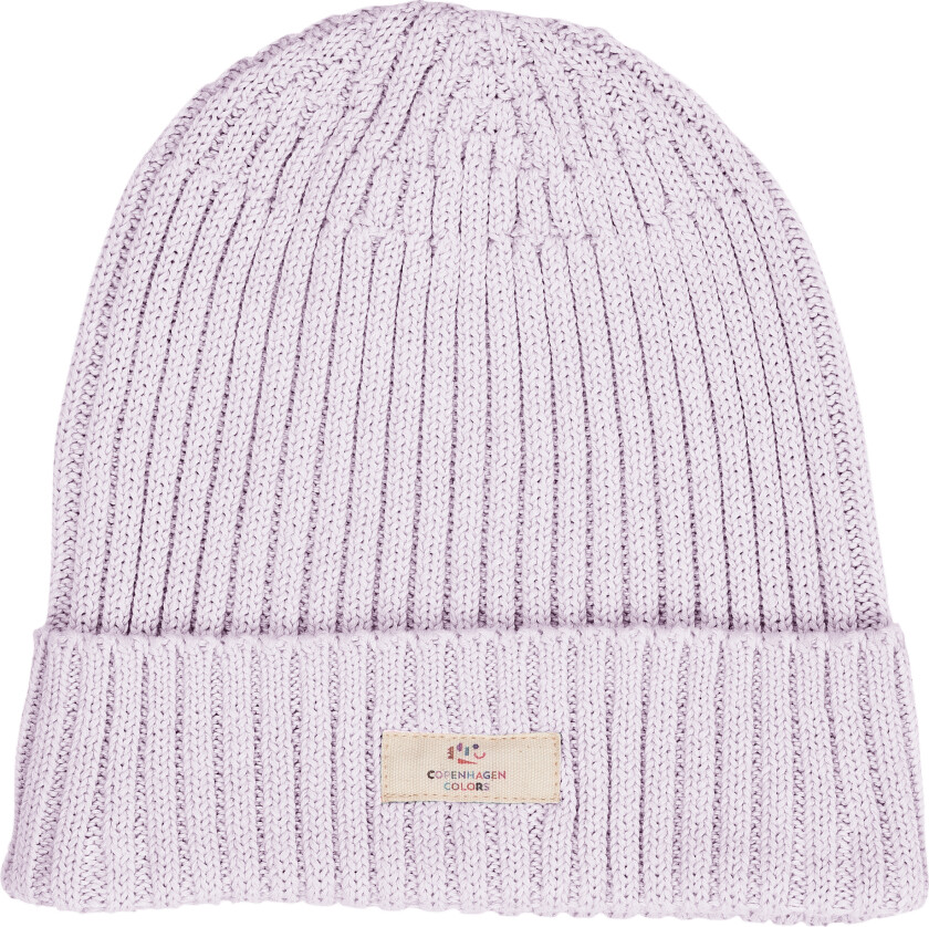 Cotton Knitted Classic Beanie Lavender Lavender 48/50 cm Lilla 48/50 cm kvinne