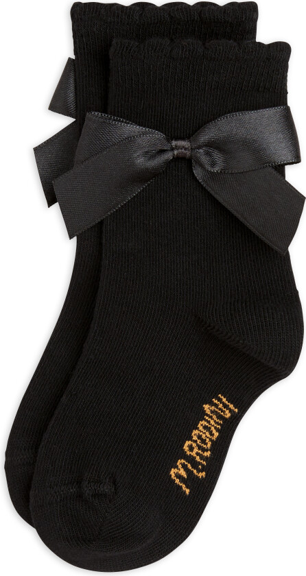 Satin Bow Sokker Black 20-23 EU Svart 20-23 EU kvinne