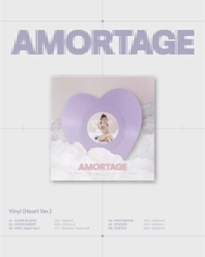 Bilde av Jisoo Amortage Heart Version LP/Vinyl