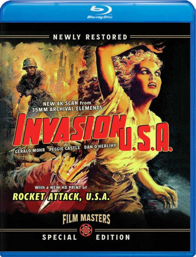Invasion Usa (1952) With Bonus Film Rocket Attack Bluray