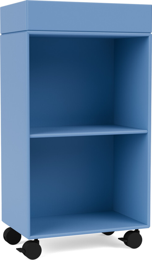 Preppy Trolley 154-Azure 05 Castors CR70 Black - Skuffeseksjoner - Peter J. Lassen - Blå - Tre