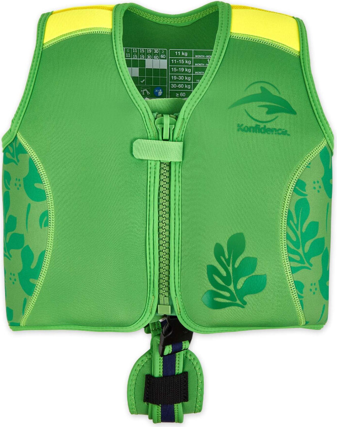 svømmevest 2025 - 6-12 år (30-60 kg) Maui grønn