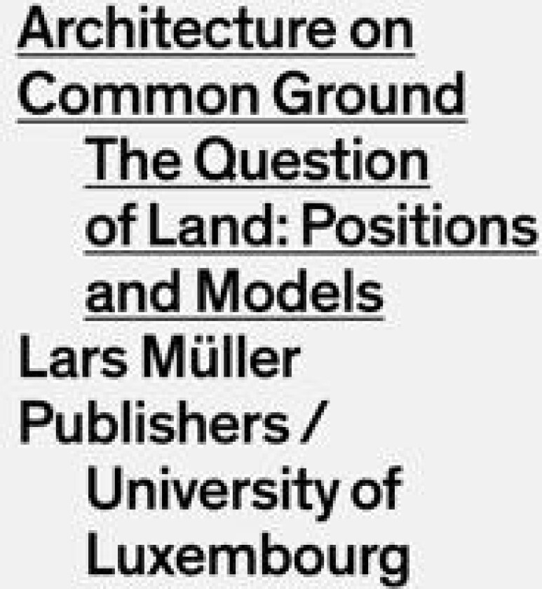 Architecture on Common Ground