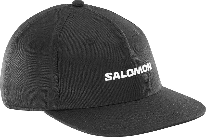 Logo Flat Cap Deep Black