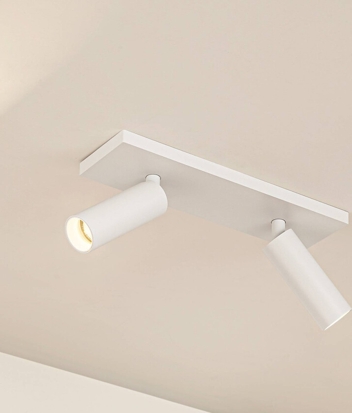 Downlight Brinja Slim, hvit, 2 lyskilder, GU10 MR11