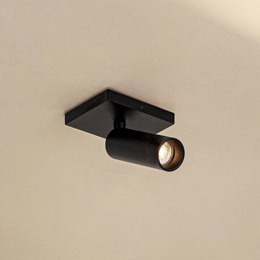 Downlight Brinja Slim, svart, 1 lyskilde GU10 MR11