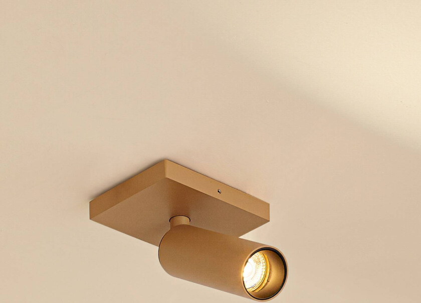 Downlight Brinja Slim, brun, 1 lyskilde, GU10 MR11