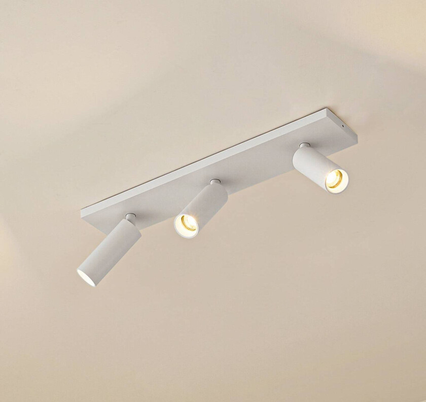 Downlight Brinja Slim, hvit, 3 lyskilder, GU10 MR11