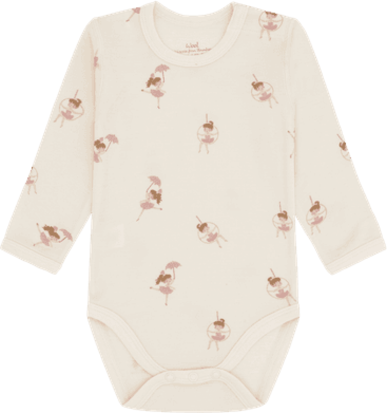 Baloo Line dancer Body Ull Bambus Off White