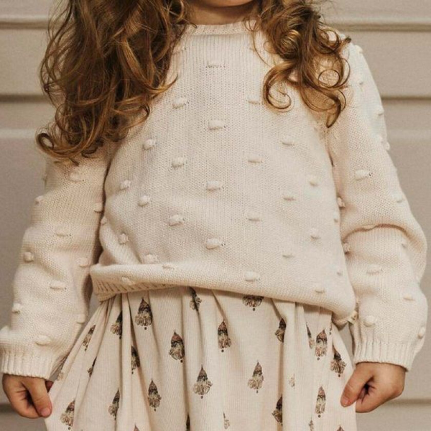 Nmngable genser til småbarn, Pastel Parchment