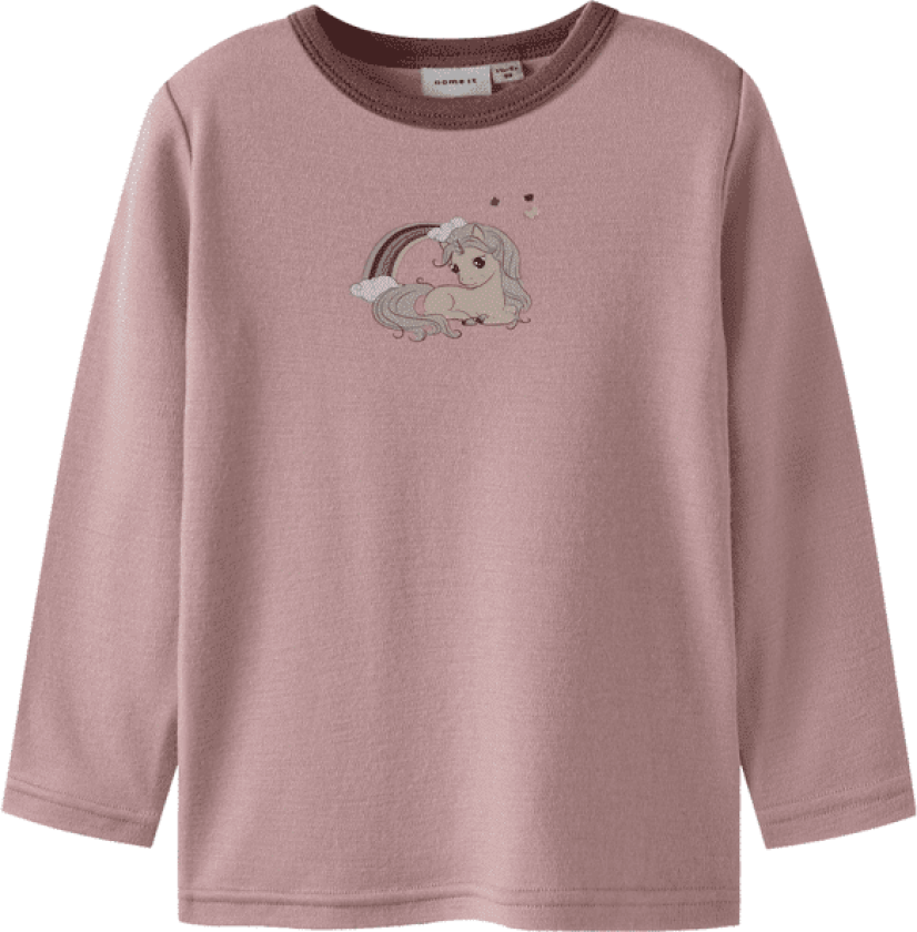 Bilde av Name It Nmfwillit genser i ull til småbarn, Antler