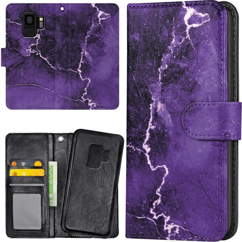 Samsung Galaxy S9 - Lommebok Deksel Marmor