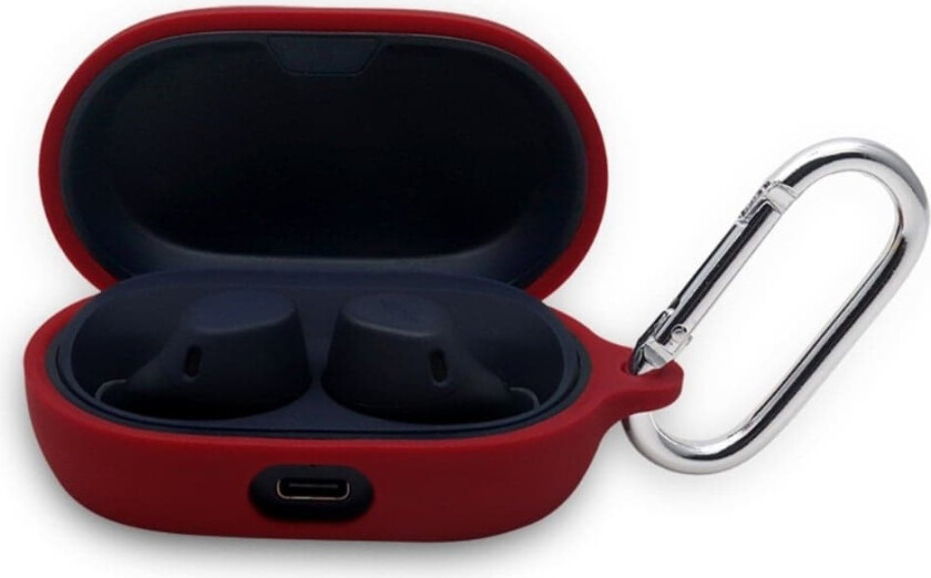 Jabra Elite 7 Active silikonetui med nøkkelring - Vinrød