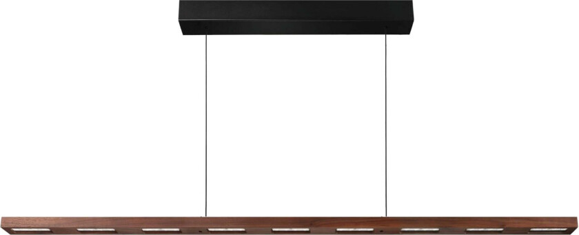 Vanessa takpendel 128 cm opp/ned lys 2700 Kelvin - Valnøtt