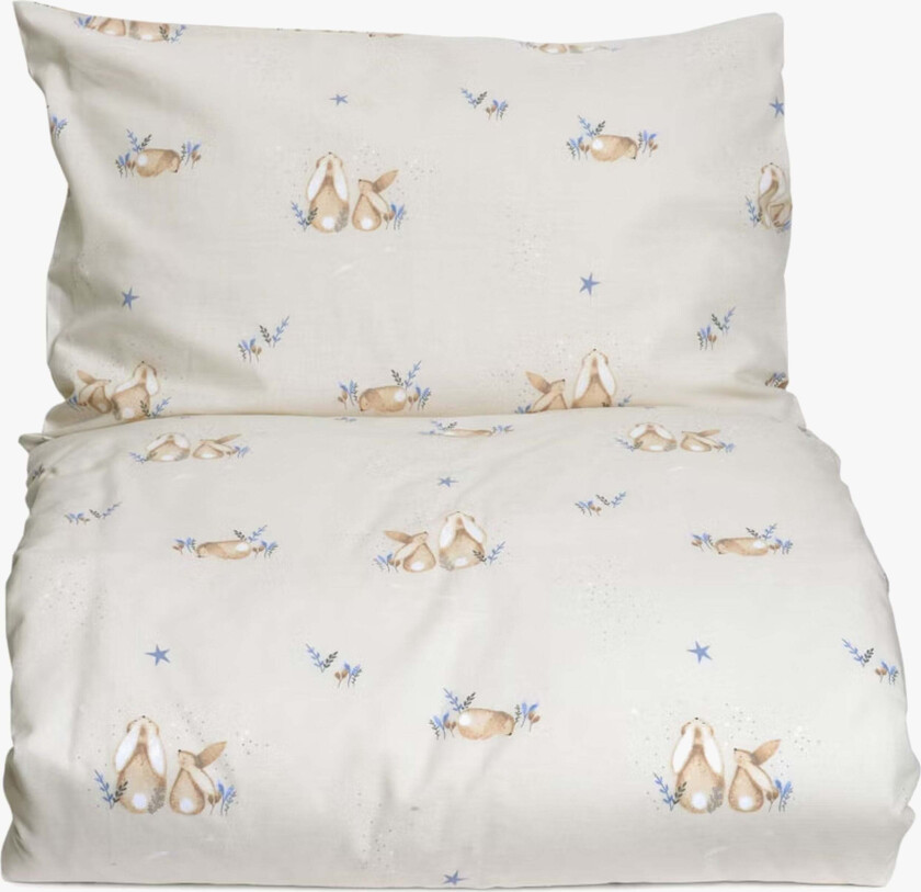 MiniDreams Sengesett Sprinkelseng 100x130 Bunny, Sandbrun - Sengesett - 100% Bomull