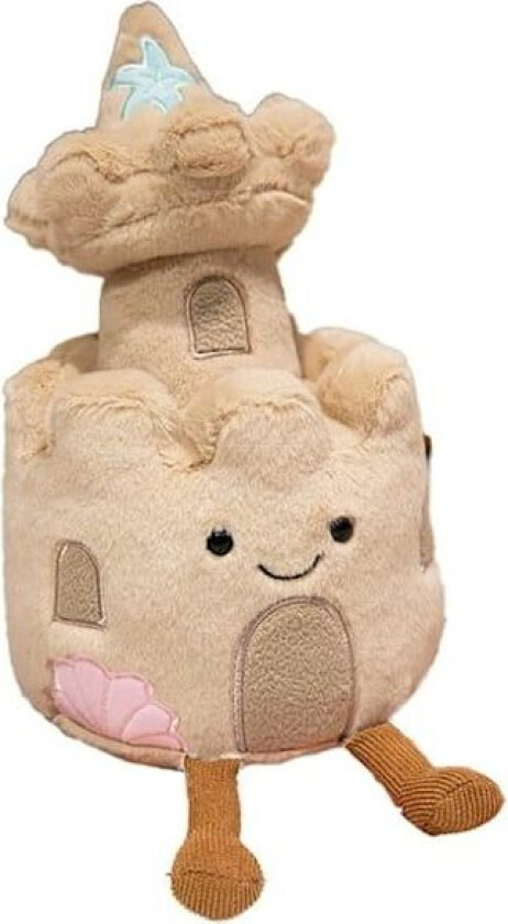 JELLYCAT Sandcastle Plysj, Kosedyr, 34,8 cm Søte Amuseables Sandcastle Plysjleker